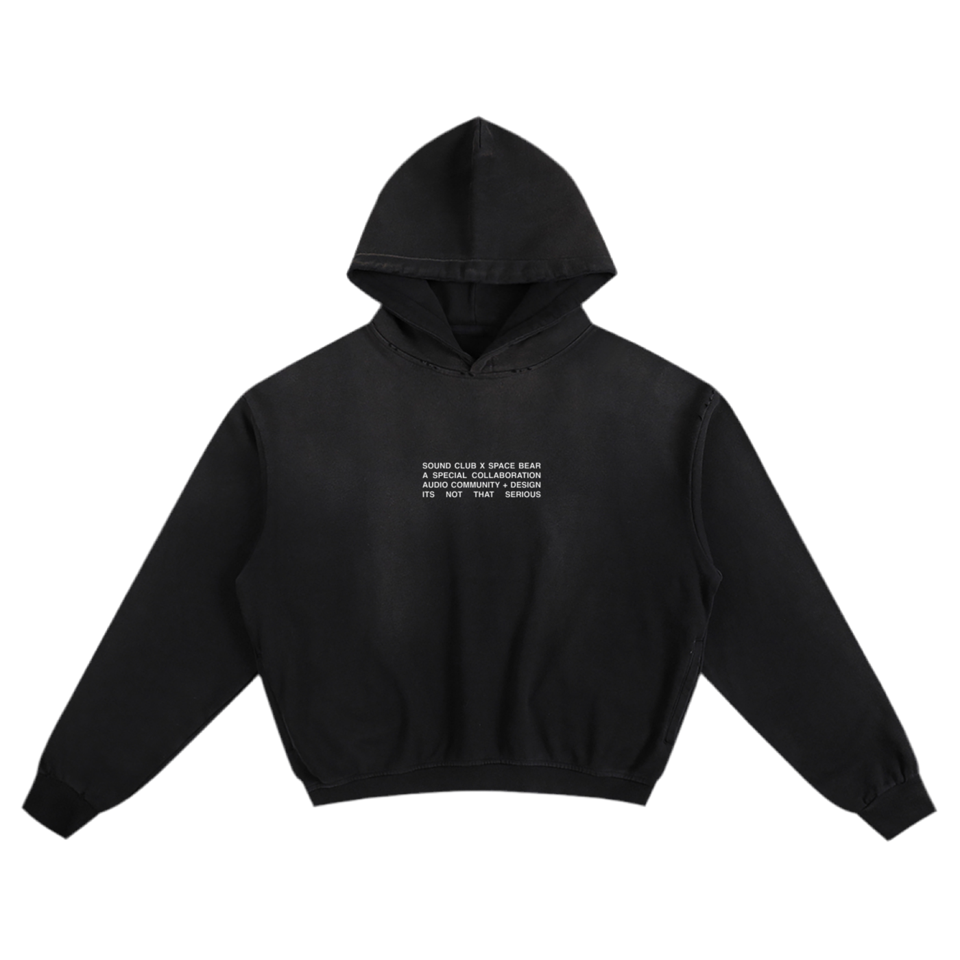 Space Bear x Sound Club Hoodie 02 | Boxy + Cropped Fit