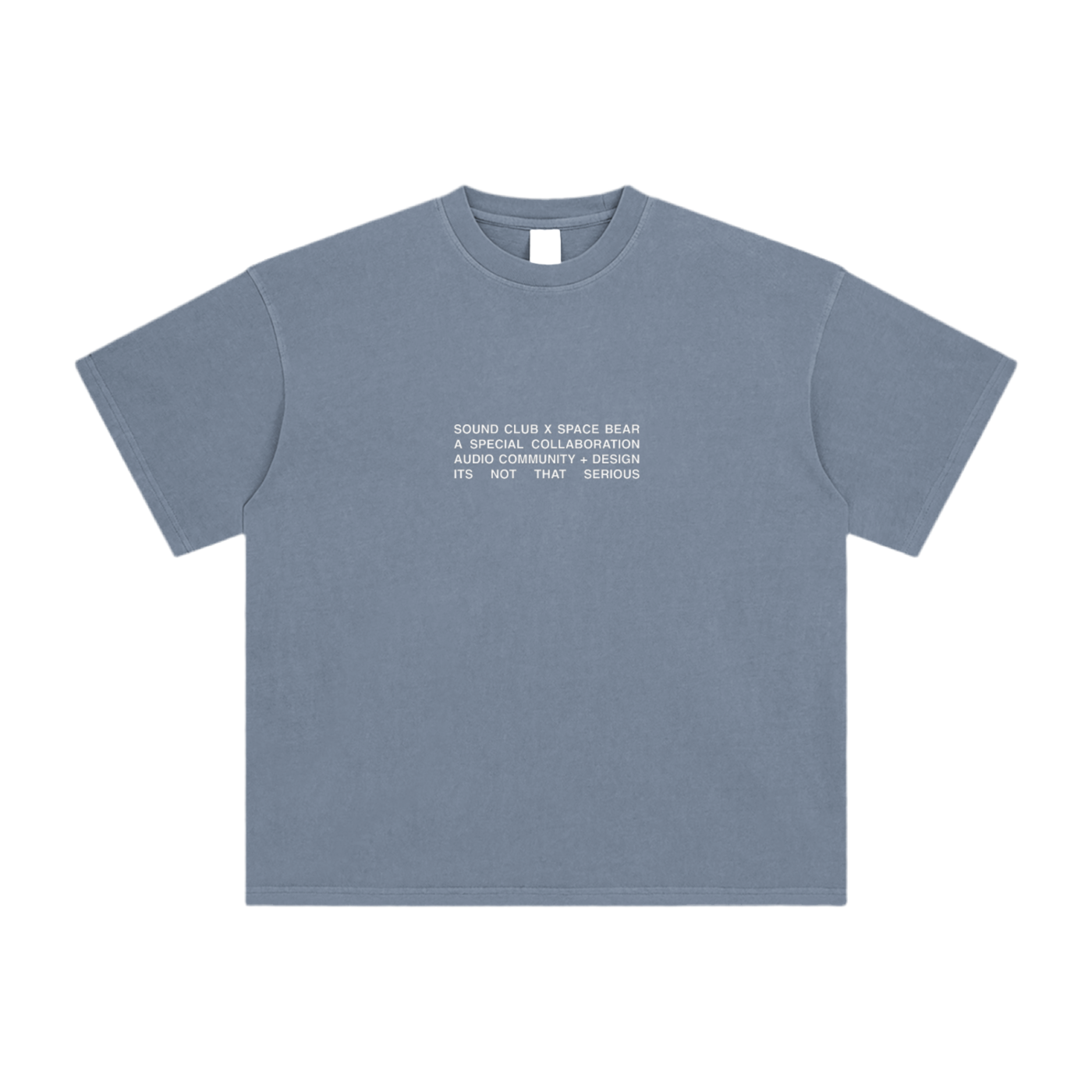 Space Bear x Sound Club Shirt 01| Washed Blue