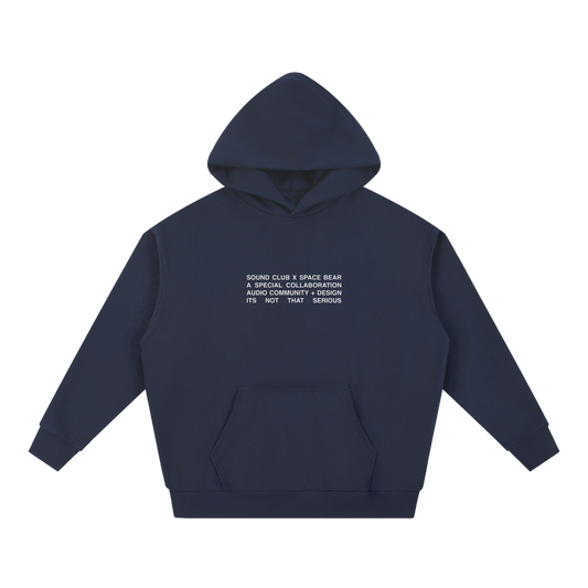 Space Bear x Sound Club Hoodie 01 | Navy