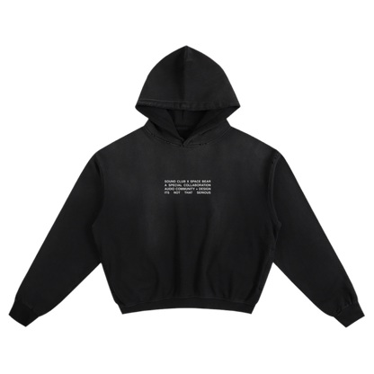 Space Bear x Sound Club Hoodie 02 | Boxy + Cropped Fit