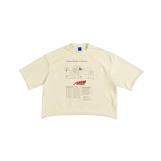 013 u47 schematic / cream + cropped (ss)