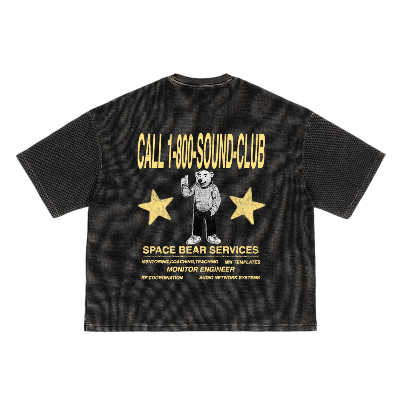 Space Bear x Sound Club Waffle Shirt 02