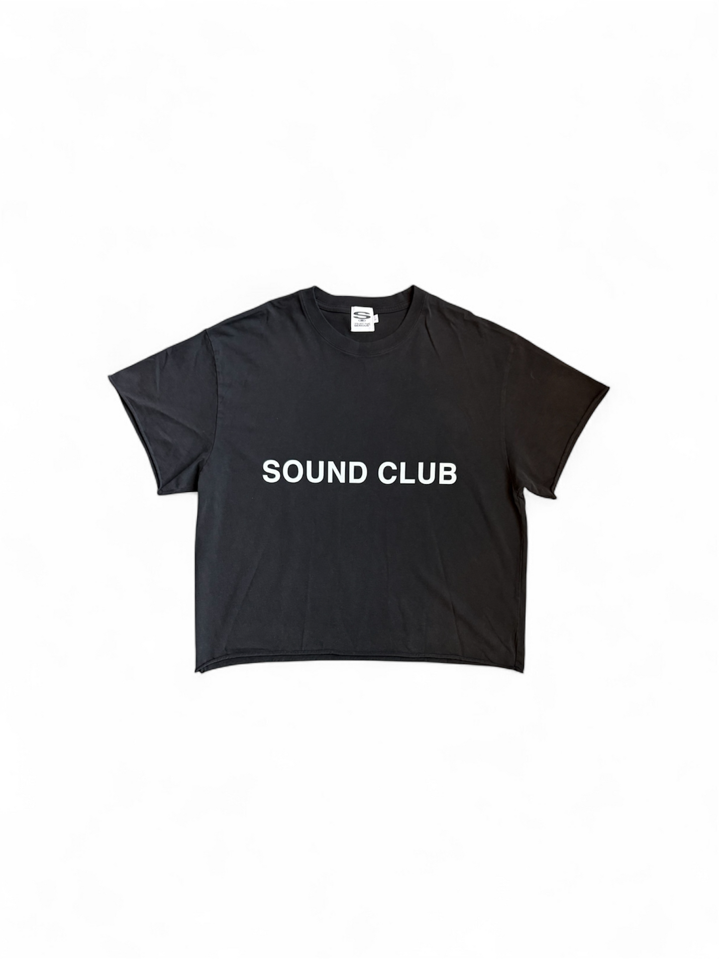 Black "Festy" Tee (CROP!!!)