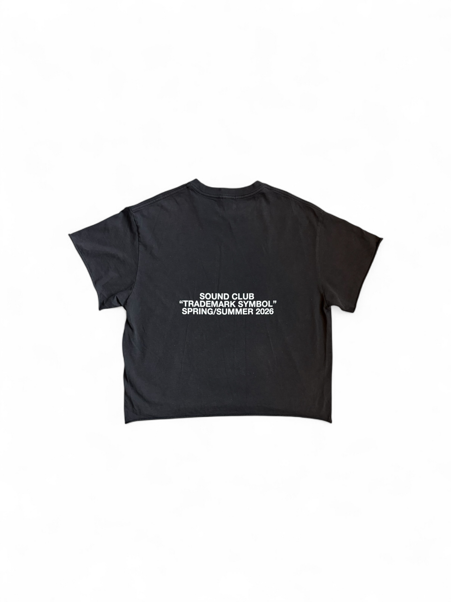 Black "Festy" Tee (CROP!!!)