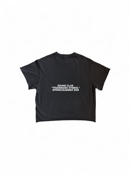Black "Festy" Tee (CROP!!!)
