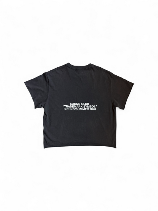 Black "Festy" Tee (CROP!!!)